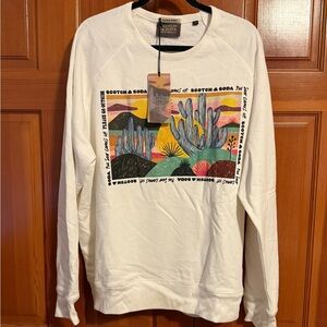 Scotch & Soda men’s graphic sweatshirt. Rare- Abel Macias desert scene Size XL